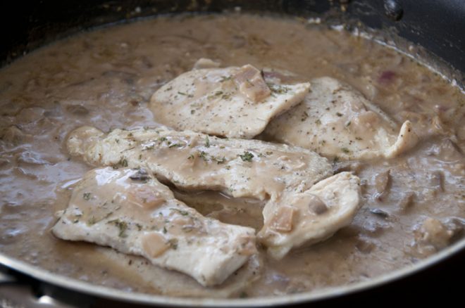 Chicken &amp; Mushrooms in Balsamic Cream Sauce | Wishes and Dishes