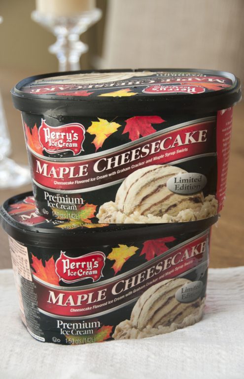 Perry's Maple Cheesecake Ice Cream for fall