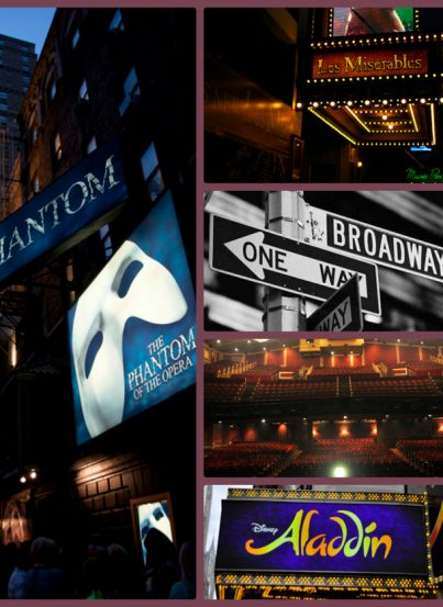 My reviews on the Broadway shows: Aladdin, Phantom of the Opera, Les Miserables, Rock of Ages.