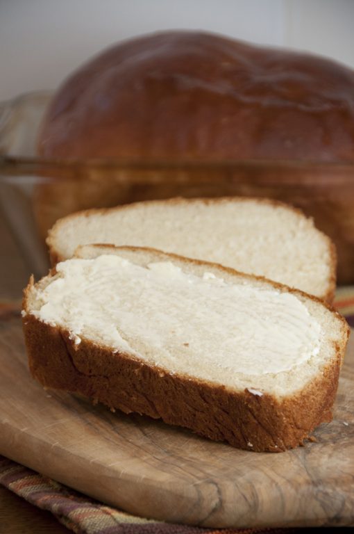 This awesome buttermilk bread recipe will be your new go-t0 yeast bread. It rises beautifully thanks to the bread flour and the honey adds a littlesweetness.