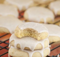 The perfect soft pumpkin sugar cookie for Fall dessert spiced up with some pumpkin spice and topped off with an irresistible glaze.