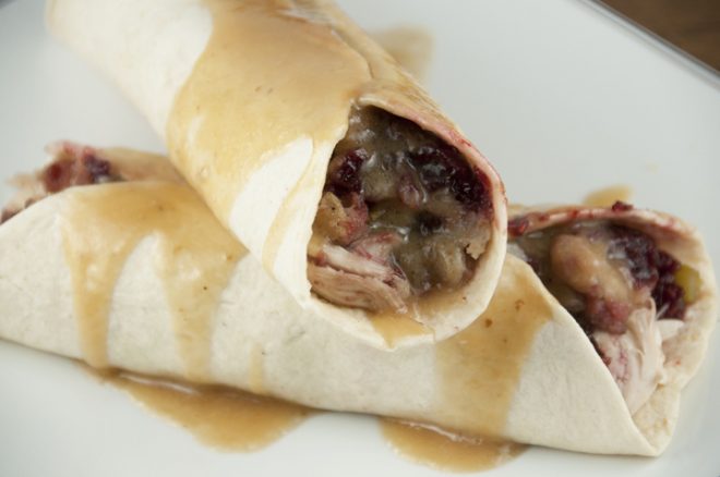 Leftover Holiday Turkey Wrap