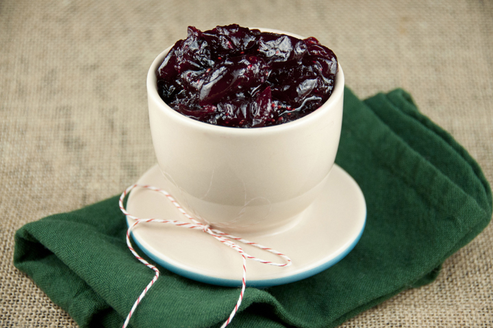 This is a sweet and easy cranberry sauce baked right in the oven with cinnamon and a Orange Cointreau - requires no time standing at the stove to make your Thanksgiving and Christmas less stressful!
