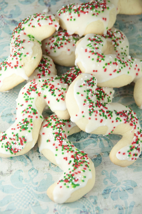 Old recipe for Italian Anisette Cookies, or "S" cookies, just like my husband's grandma used to make. These have icing and sprinkles on them and will be a great addition to your holiday cookie trays.