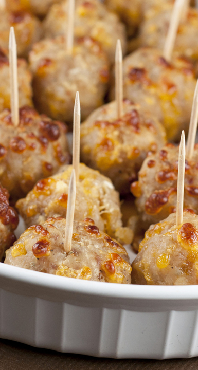 Sausage Cheese Balls make for the perfect bite-size holiday appetizer.