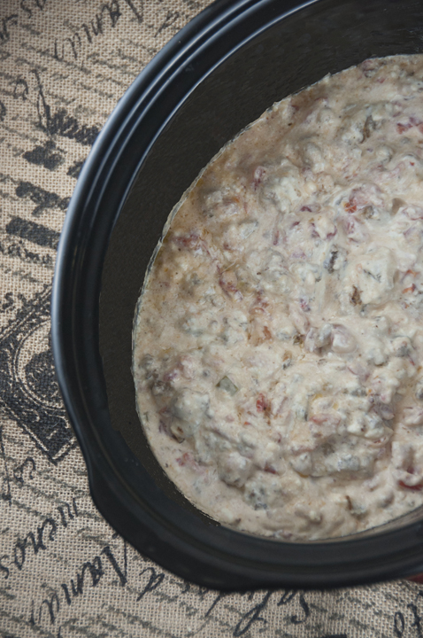 Crock Pot Sausage Rotel Dip is an easy appetizer to make for parties.