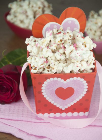 Sugar Cookie Popcorn is the perfect Valentine's Day dessert, party favor or gift straight from your kitchen to someone you love.