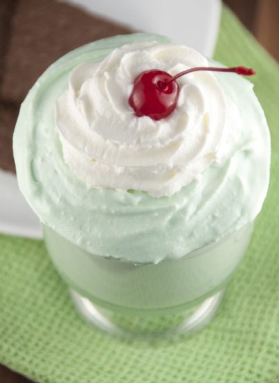 Shamrock Shake dessert dip to celebrate St. Patrick's Day!