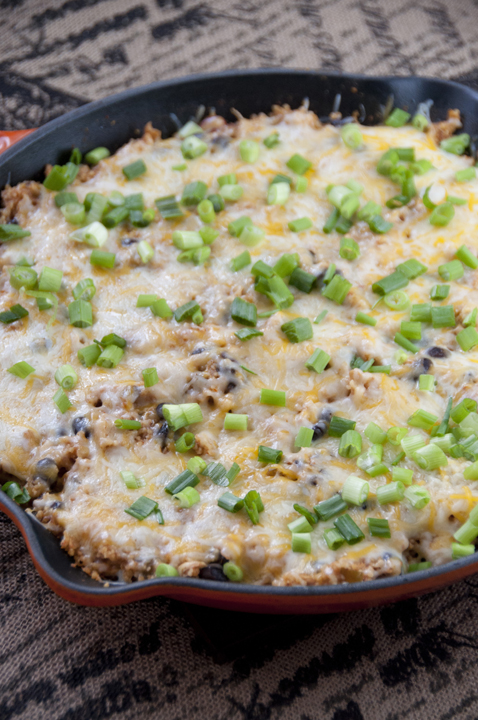 This Southwest Chicken skillet is all made in one pan which makes for a quick and easy weeknight dinner with minimum effort and clean up required! Try it for your next Mexican food night.