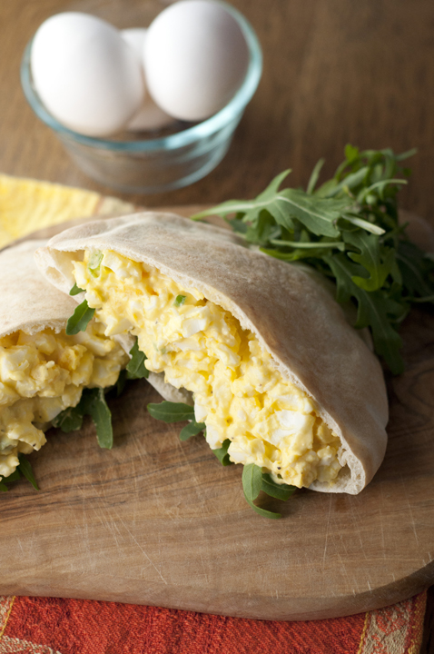 This creamy old-fashioned egg salad recipe can be served on crunchy lettuce, toasted bread, or in a pita for a quick and easy lunch idea. This is a great way to use up leftover hard-boiled eggs after Easter!