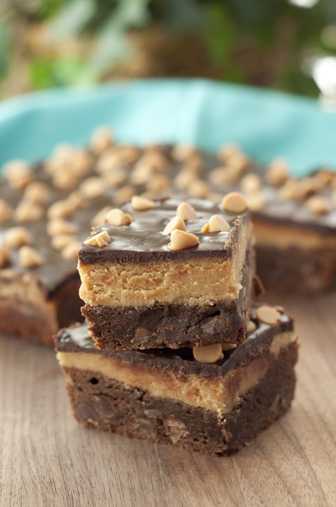 Peanut Butter Cookie Dough Truffle Brownies are the best dessert I have ever had. Every peanut butter lover should try these!