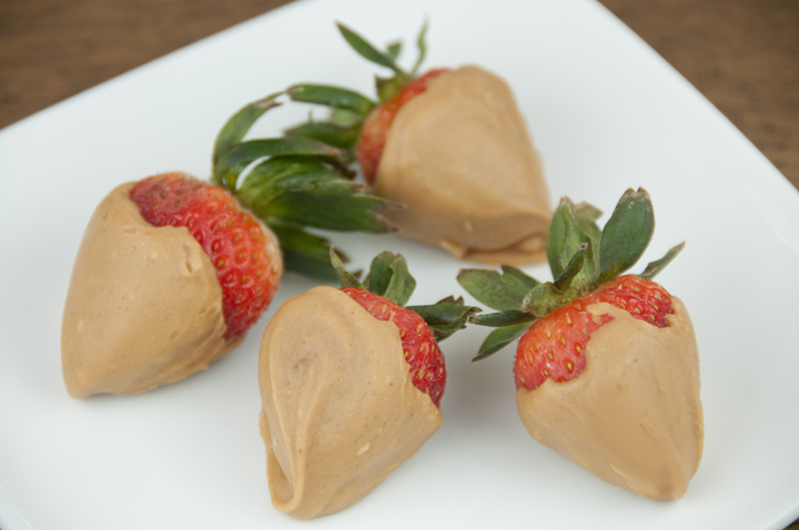 Peanut Butter Covered Strawberries taste like a peanut and jelly sandwich.  Great for date night, Mother's day or a summer picnic!