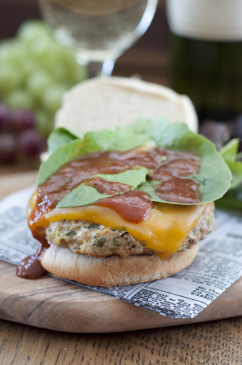 Cheese and Spinach Pesto Ground Chicken Burgers that are a healthy recipe for summer grilling!