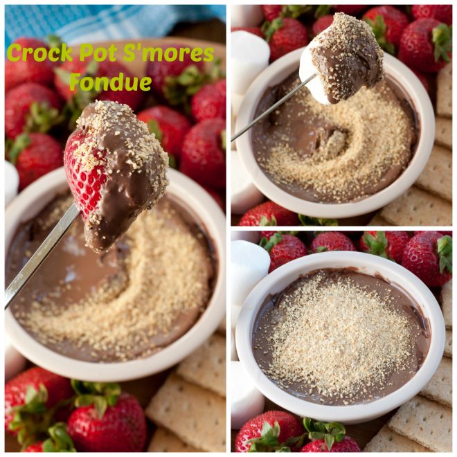 Crock Pot S'mores Fondue Wishes and Dishes
