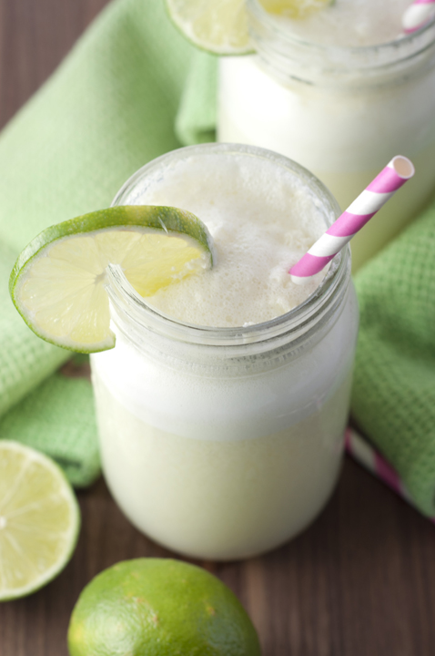 Refreshing 2 Minute Blender Limeade recipe, also known as Brazilian Lemonade, is perfect and refreshing for a hot summer day.