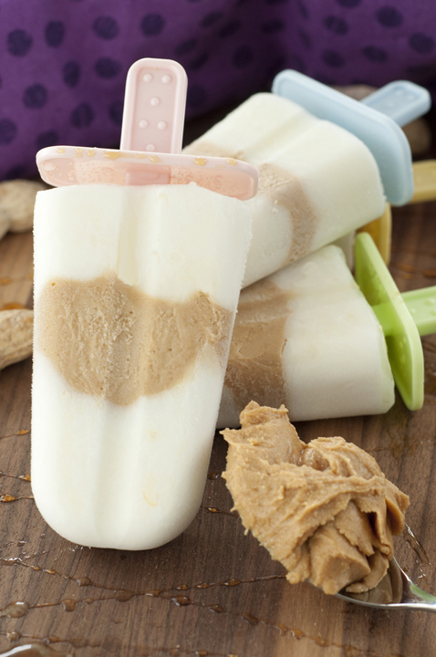Cool off this summer with Peanut Butter Honey Greek Yogurt Pops. They are a healthy, easy-to-make popsicle recipe and you only need 4 simple ingredients!