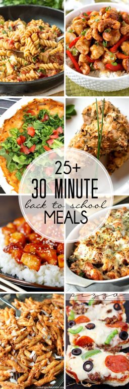 30 Minute Back to School Meals | Wishes and Dishes