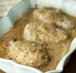 Baked Buttermilk Chicken recipe is southern food at it's best. This creamy chicken dish will "wow" your taste buds as well as your dinner guests!