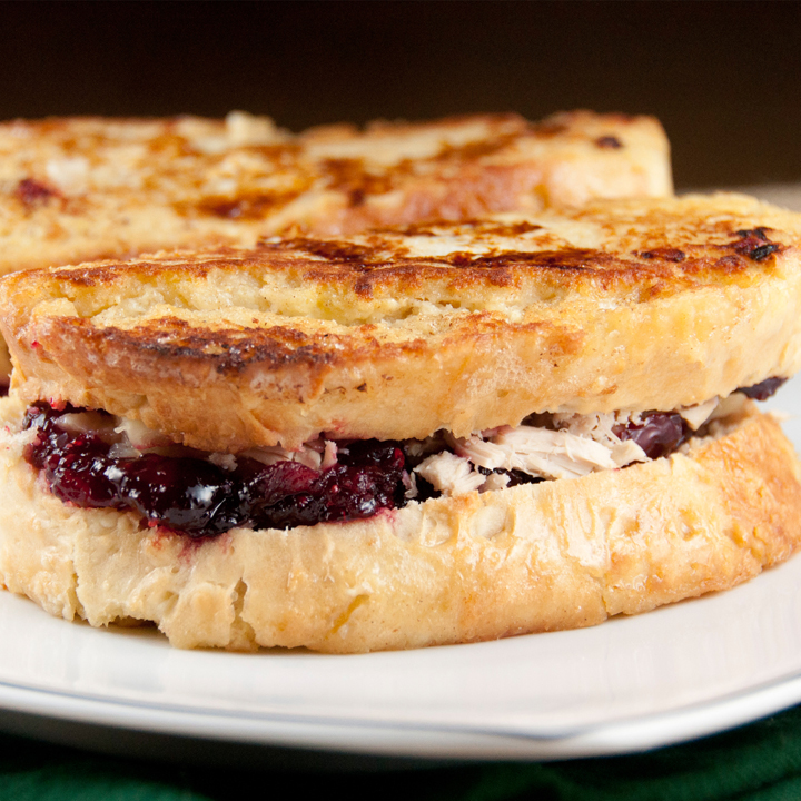 Leftover Turkey and Cranberry Monte Cristo Sandwich {Wishes & Dishes}