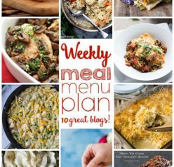 Weekly Meal Menu Plan from great bloggers.