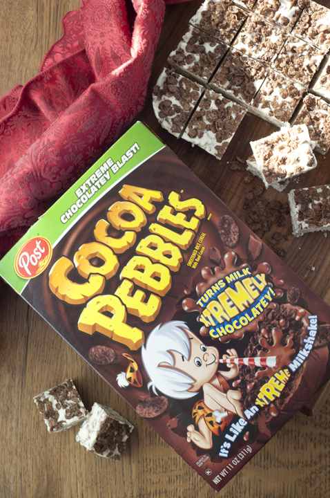 Cocoa Pebbles used in a holiday fudge recipe makes for the best Christmas treat!