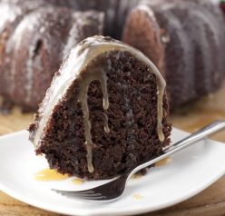 Hot Chocolate Coffee Rum Cake recipe is made from scratch and has all the flavors of the holidays in one rich, moist bundt cake. This dessert is rum-soaked perfection!