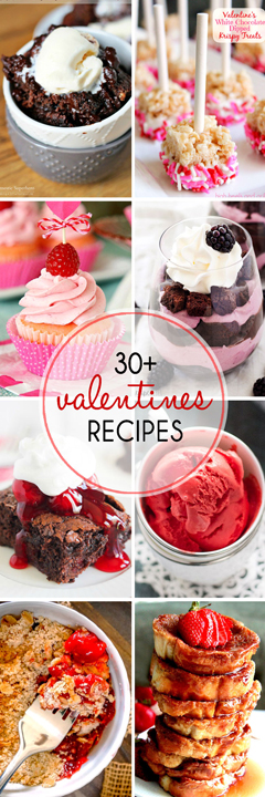30+ Valentine's Day Dessert Recipes to celebrate with those you love. There are plenty of red, pink and chocolate desserts to go around here!