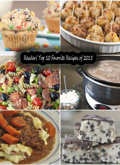 A roundup of the most popular recipe on my blog posts from 2015 - dinners, desserts, side dishes, and more!