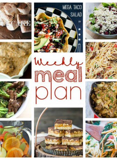 Weekly Meal Plan to help you plan for dinner, sides, desserts and more for January!