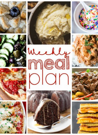Today I bring you a Weekly Meal Plan for January 10 – January 16 help get you through the week. Ten amazing bloggers bringing you a full week of recipes for each day: dinner, sides, and desserts!