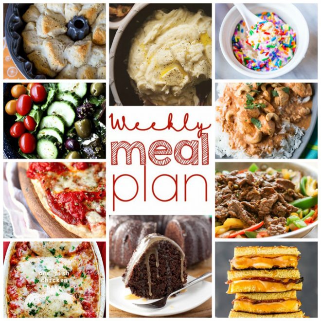 Weekly Meal Plan for January 10 – January 16