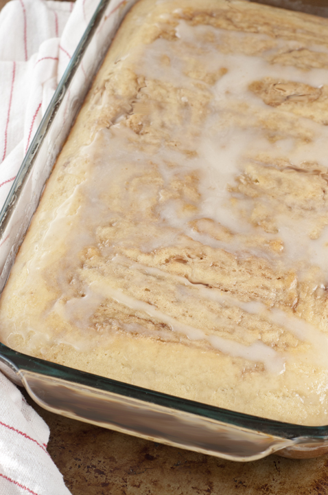 The best tasting Cinnamon Roll Cake recipe made from scratch is the flavor of cinnamon buns in a short amount of the time! 