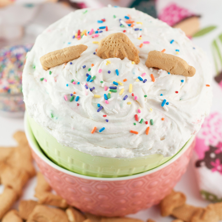 Dunkaroo Dip {Cake Batter Dip} Wishes and Dishes