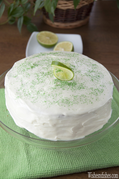 Easy Triple Layer Key Lime Cake recipe starts with a box cake mix and takes only 10 minutes to put together. Great for St. Patrick's Day!