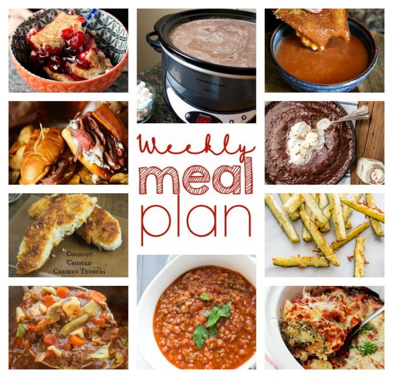 Weekly Meal Plan February 21 – February 27. Ten great bloggers teaming up to provide you with a variety of recipes including main course, sides dishes, and desserts for the whole week!