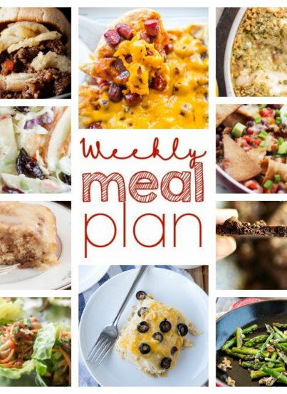 Weekly Meal Plan {Week 39} - 10 great food bloggers bringing you another full week of recipes that include all you need from dinner, sides dishes, desserts and more!