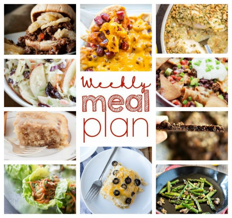 Weekly Meal Plan {Week 39} - 10 great food bloggers bringing you another full week of recipes that include all you need from dinner, sides dishes, desserts and more!