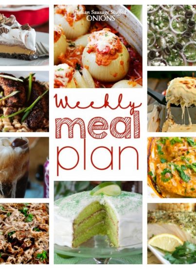 Another weekend, another meal plan. This Weekly Meal Plan {Week 41} has got you covered Sunday through Saturday with a full week of recipes including dinner, sides dishes, and desserts!