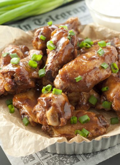 This recipe for Crock Pot Hard Cider BBQ Chicken Wings is packed full of flavor and the easiest, most effortless party appetizer or dinner you can possibly make!