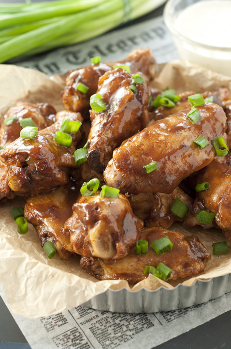 Crock Pot Hard Cider BBQ Wings {Wishes & Dishes}