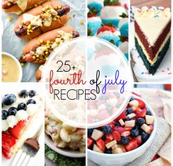 Over 25 Perfect 4th of July Recipes that are perfectly festive and patriotic for the holiday!