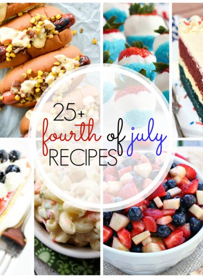 Over 25 Perfect 4th of July Recipes that are perfectly festive and patriotic for the holiday!
