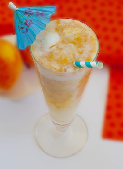 Peach Lava Flow drink recipe is a homemade variation of my favorite summer drink I love to order when on vacation - especially on cruises!