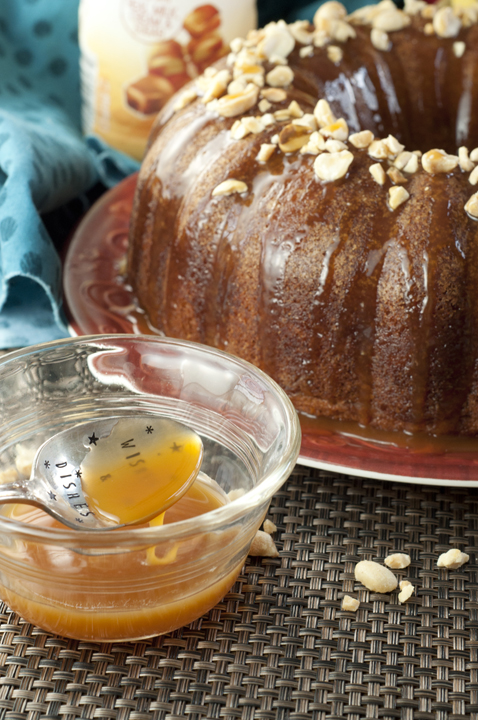 Salted Caramel Kentucky Butter Cake is a homemade moist and buttery cake recipe with a caramel butter sauce drizzled over the top that soaks into the cake!