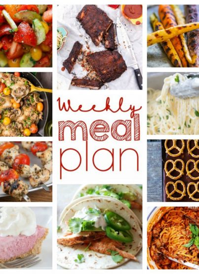 Weekly Meal Plan {Week 48} - 10 great bloggers collaborating to bring you a full week of new and fresh recipe ideas including dinner, sides dishes, and desserts!