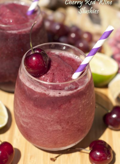You only need a few ingredients to make these Cherry Red Wine Slushies that will cool you right off on a warm day! This fun recipe will be a hit at your next party!
