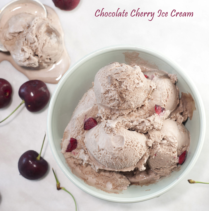 Rich and incredibly decadent, this Chocolate Cherry Ice Cream recipe is the perfect frozen sweet treat to cool you down! 