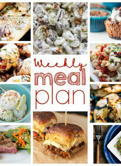 Here is the Weekly Meal Plan {Week 52} where I teamed up with 10 bloggers to bring you a full week of easy recipes including dinner, sides dishes, and desserts!