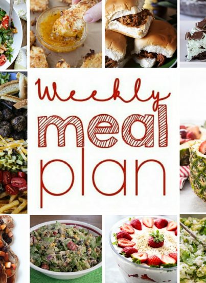 Weekly Meal Plan {Week 53} – 10 great bloggers bringing you a full week of great recipes including dinner, sides dishes, and sweet desserts!