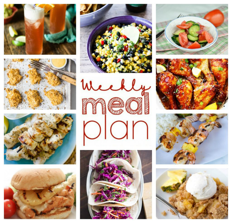 Weekly Meal Plan {Week 55} – 10 great bloggers bringing you a full week of recipes including dinner, sides dishes, and desserts to complete your week!